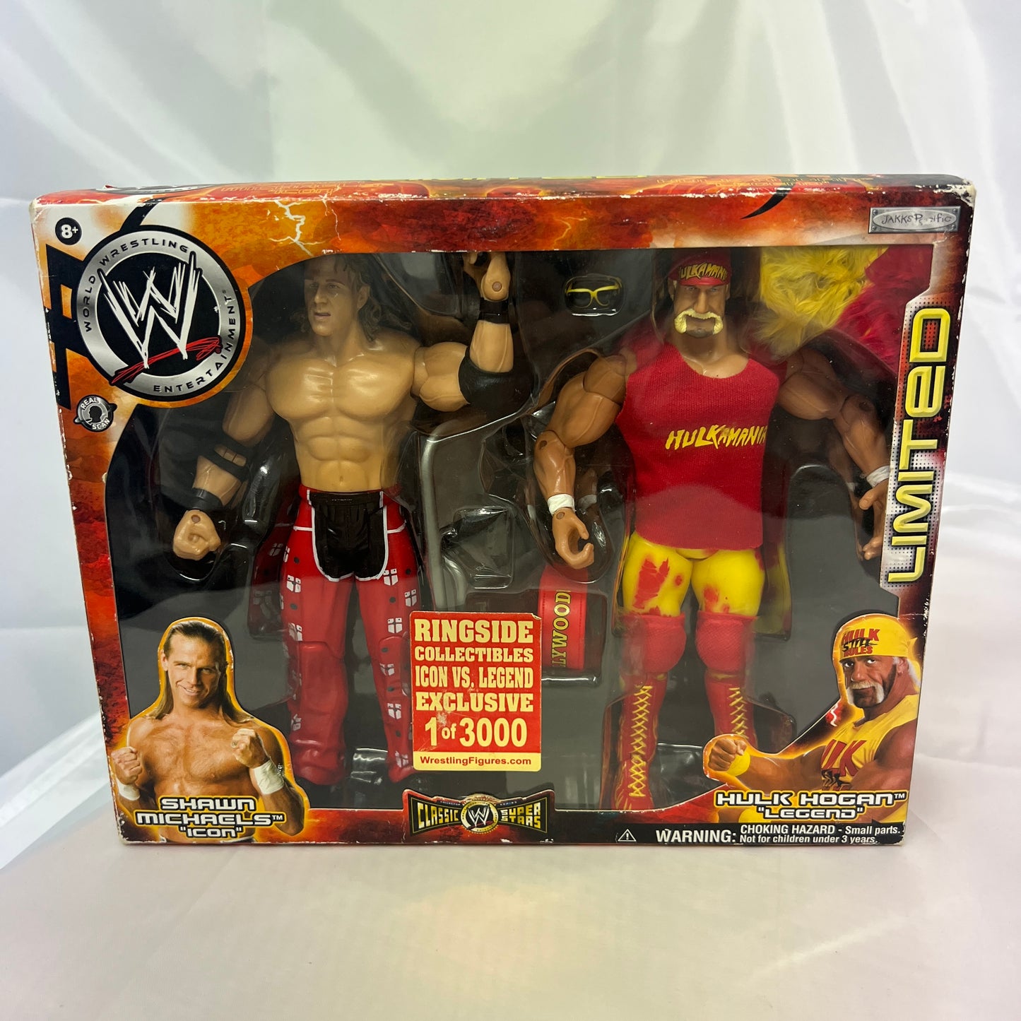 WWE Classic Superstars Shawn Michaels Hulk Hogan Ringside Exclusive of 3000