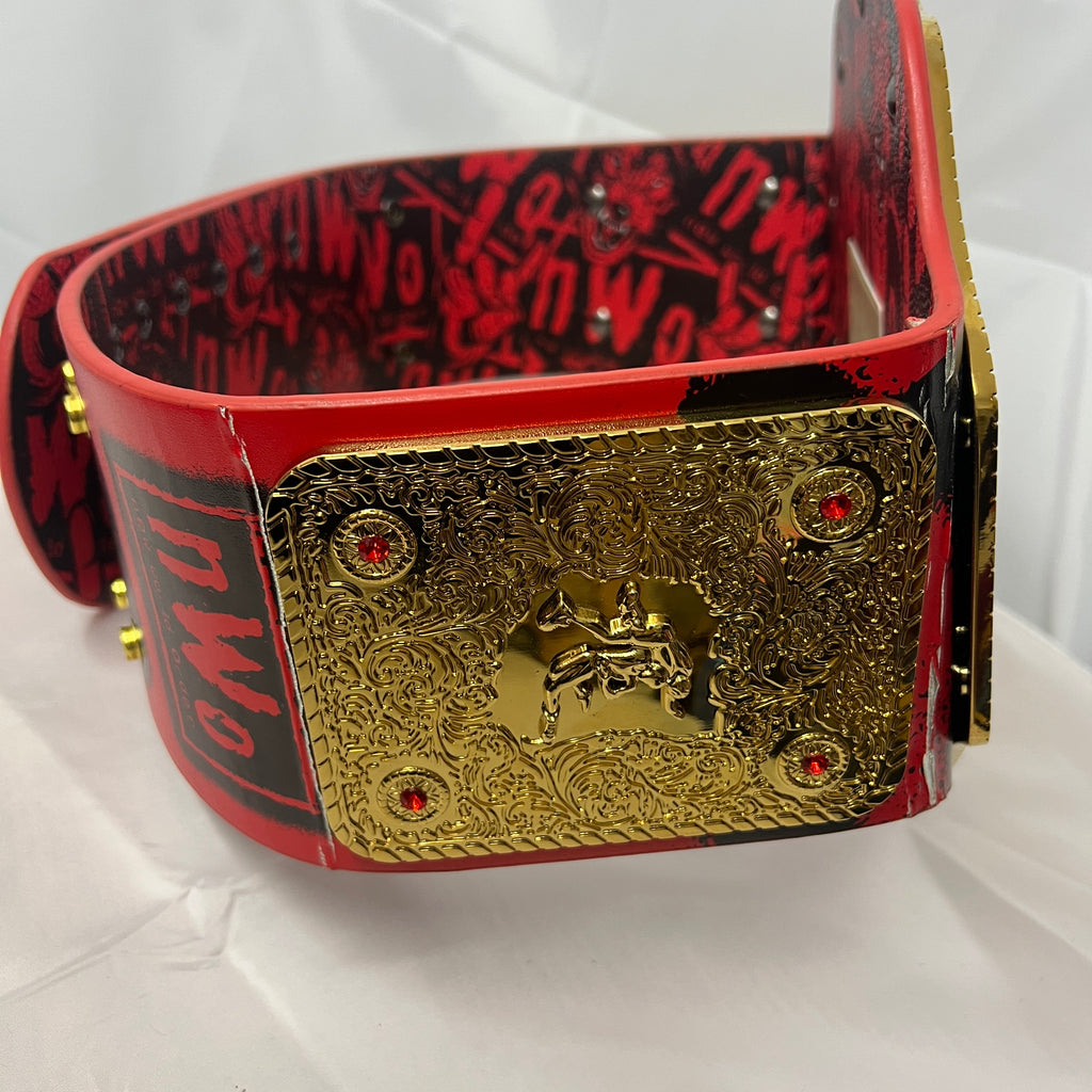 WWE NWO Wolfpac Red Replica Title Belt Championship WCW WWE Shop Official