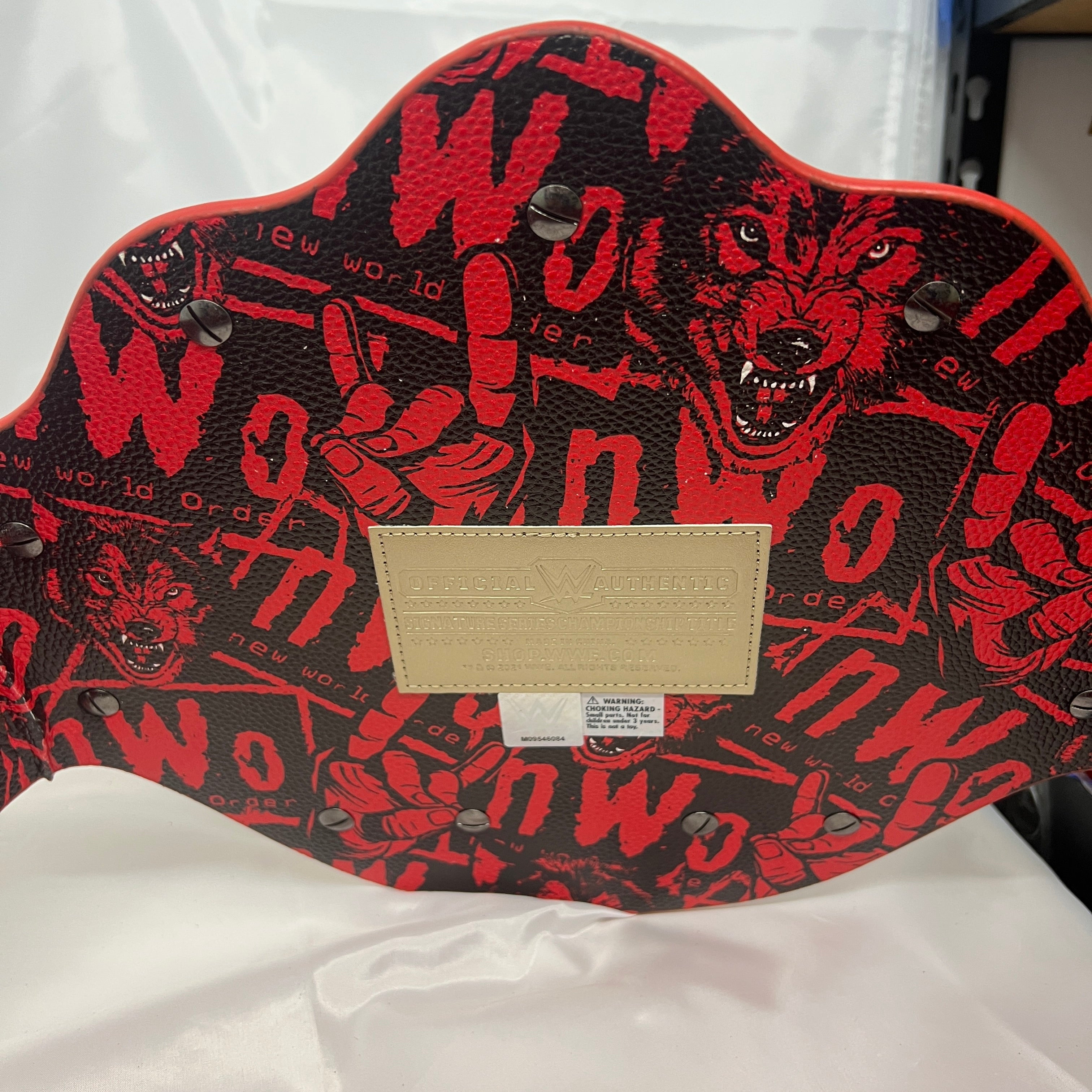 WWE NWO Wolfpac Red Replica Title Belt Championship WCW WWE Shop Official
