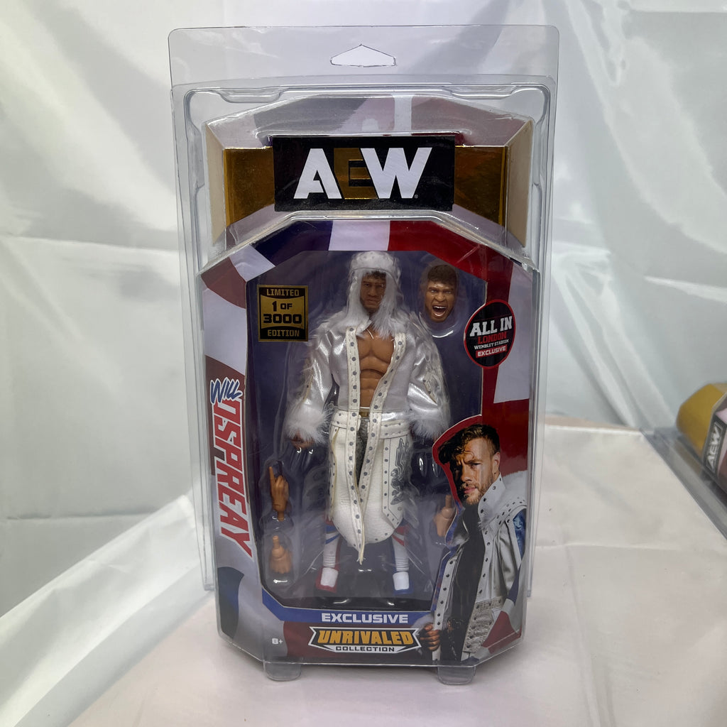Will Osprey AEW Unrivaled Wembley UK 3000 Exclusive Action Figure Scale WWE