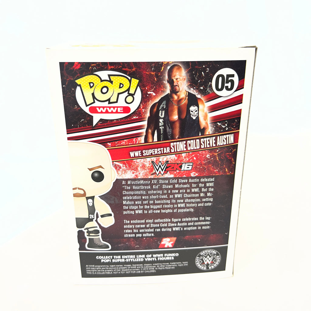 Stone Cold Steve Austin WWE 2k16 WWE Pop Vinyl 05 Collectable Action Figure