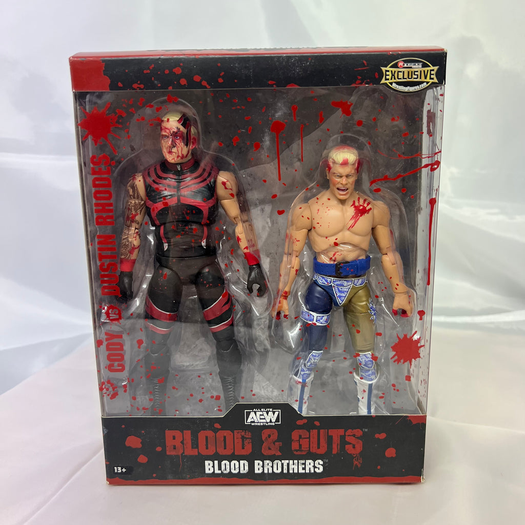 Blood Brothers Cody Dustin Rhodes AEW Unrivaled Exclusive Action Figures WWE