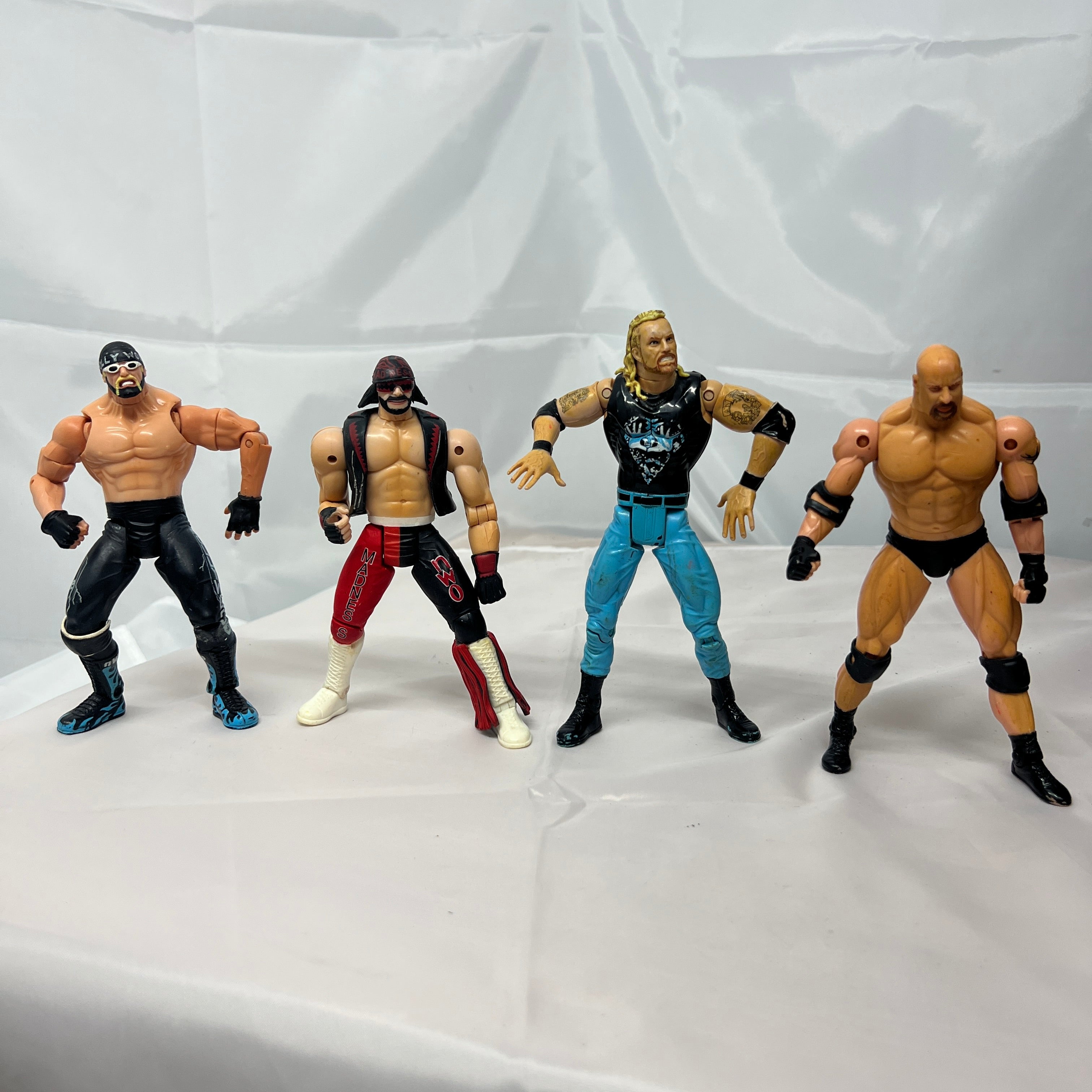 WCW Hogan Macho DDP Goldberg Bundle WWE Out Of Box Action Figure Toybiz 2