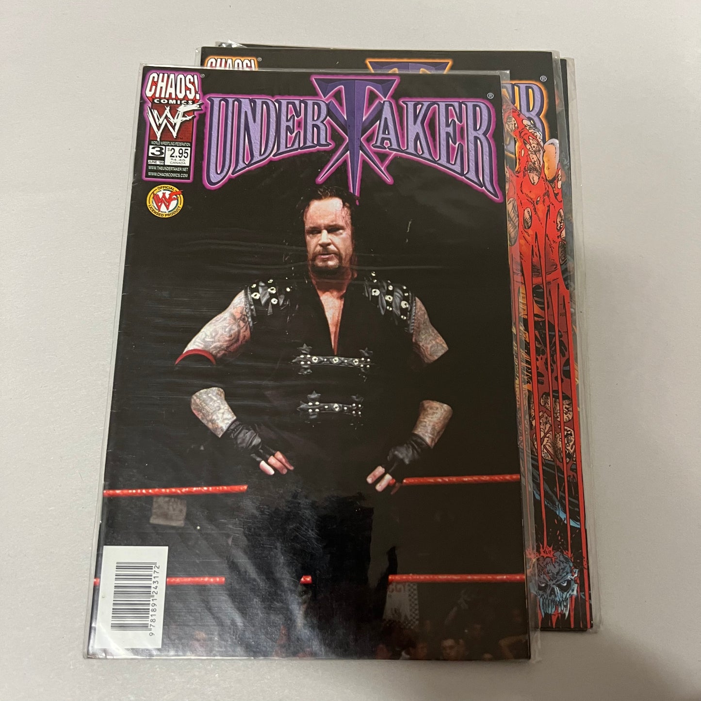 Undertaker 2 - WWE WWF Comic Magazine Retro Collectable Authentic