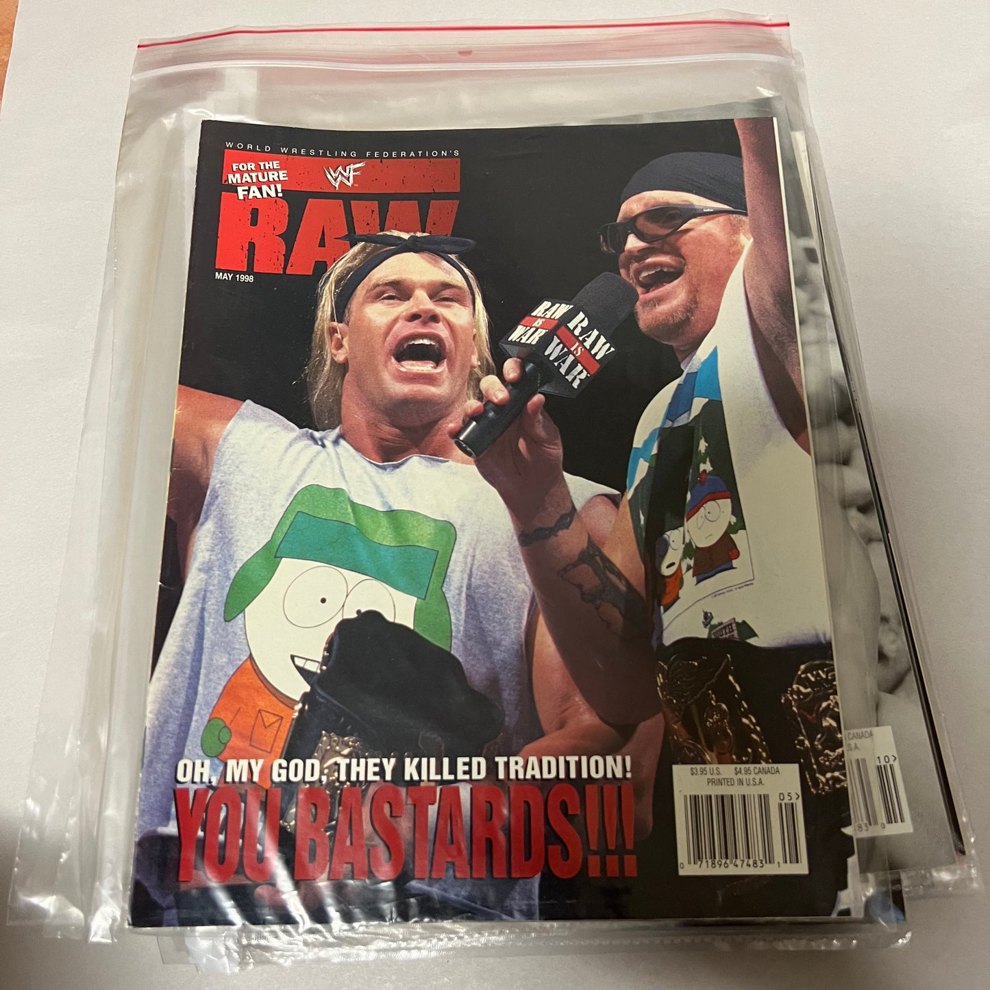 Billy Gunn and Road Dogg The Bastards! - WWE WWF Magazine Retro Collectable Authentic