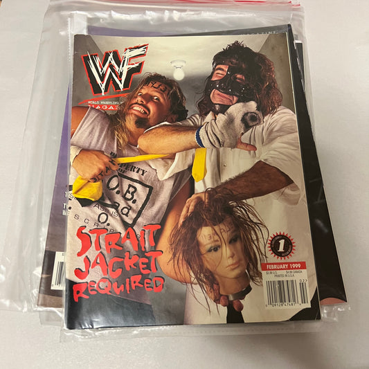 Mankind Strait Jacket Required - WWE WWF Magazine Retro Collectable Authentic