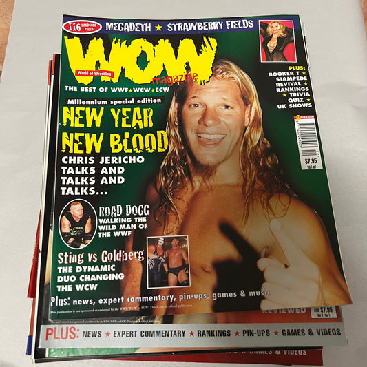 Chris Jericho New Blood - WOW WWE WCW WWF Magazine Retro Collectable Authentic