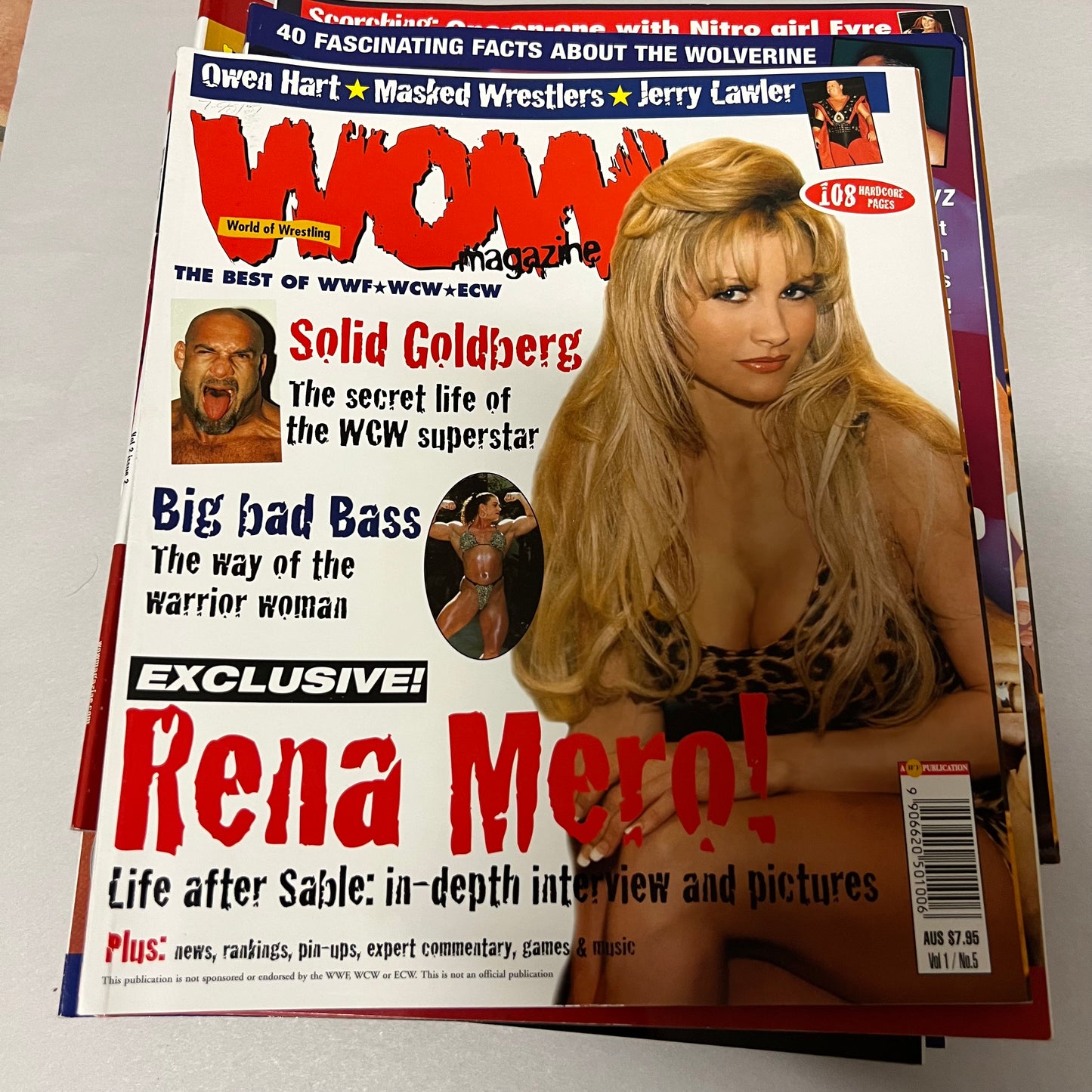 Diva Woman - WOW WWE WCW WWF Magazine Retro Collectable Authentic