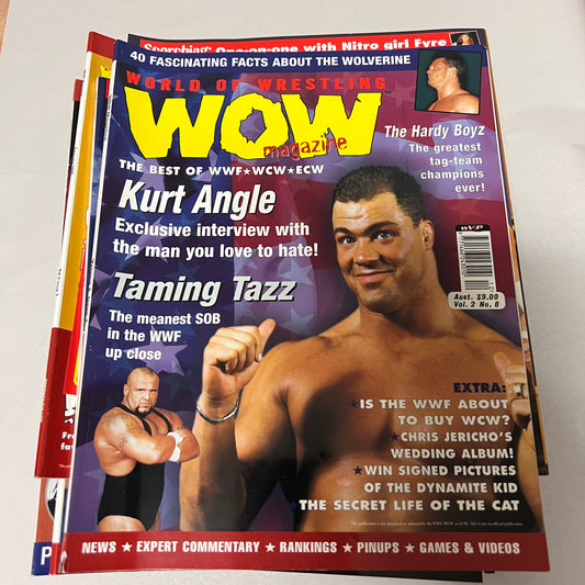 Kurt Angle - WOW WWE WCW WWF Magazine Retro Collectable Authentic