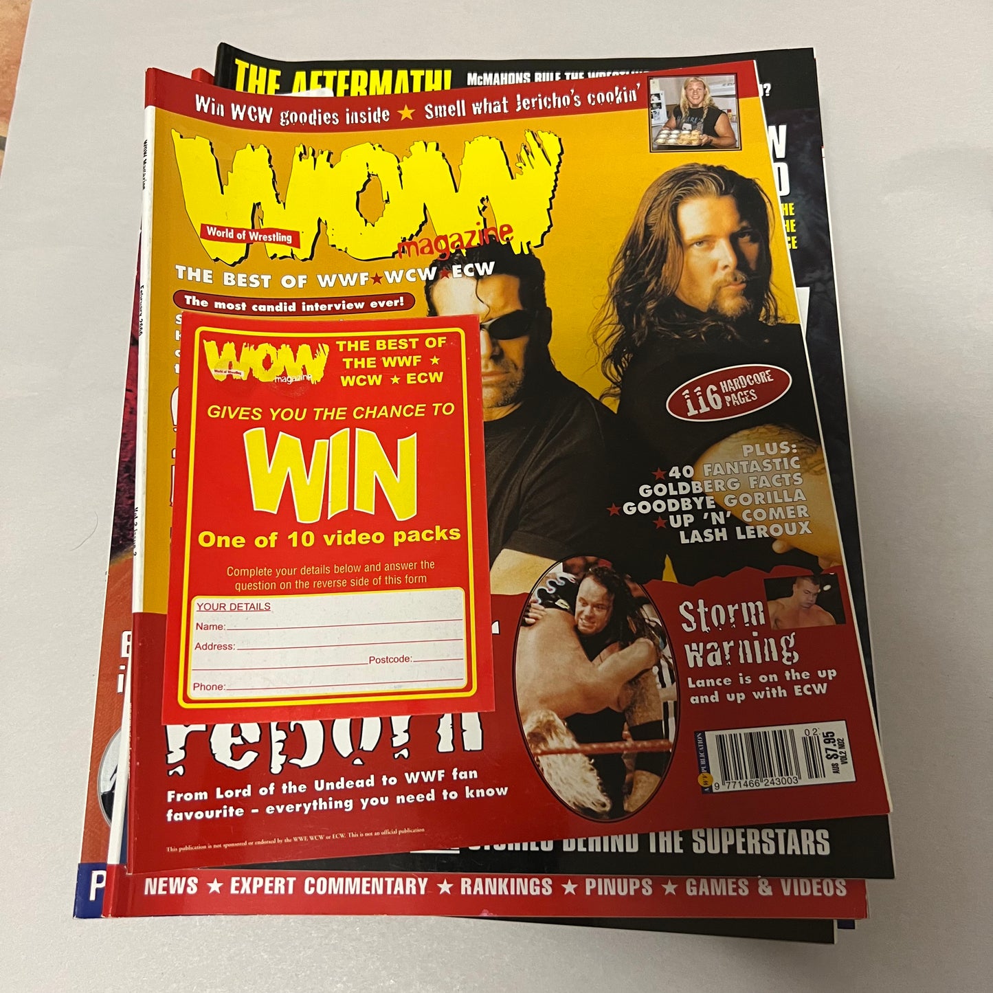 NWO Outsiders Nash and Hall - WOW WWE WCW WWF Magazine Retro Collectable Authentic