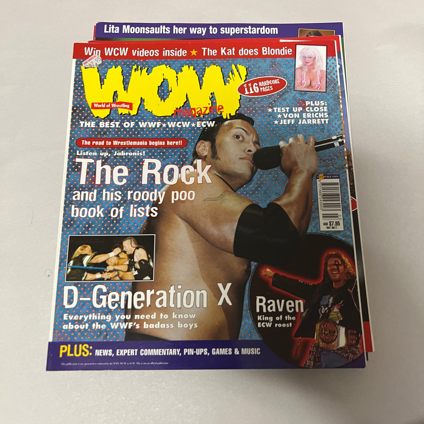 The Rock Rookie - WOW WWE WCW WWF Magazine Retro Collectable Authentic