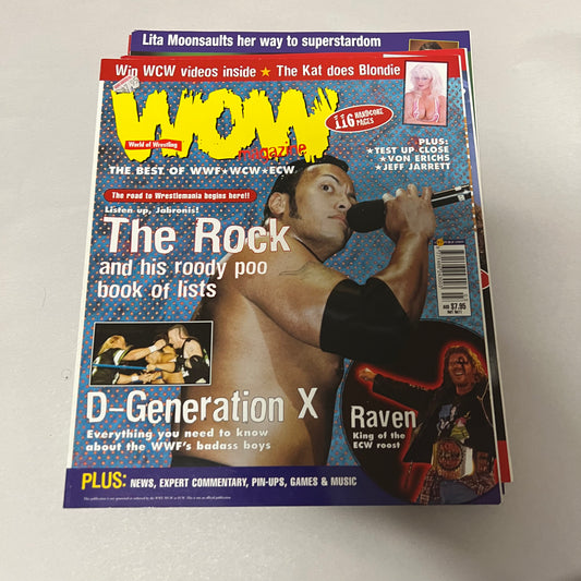 The Rock Rookie - WOW WWE WCW WWF Magazine Retro Collectable Authentic