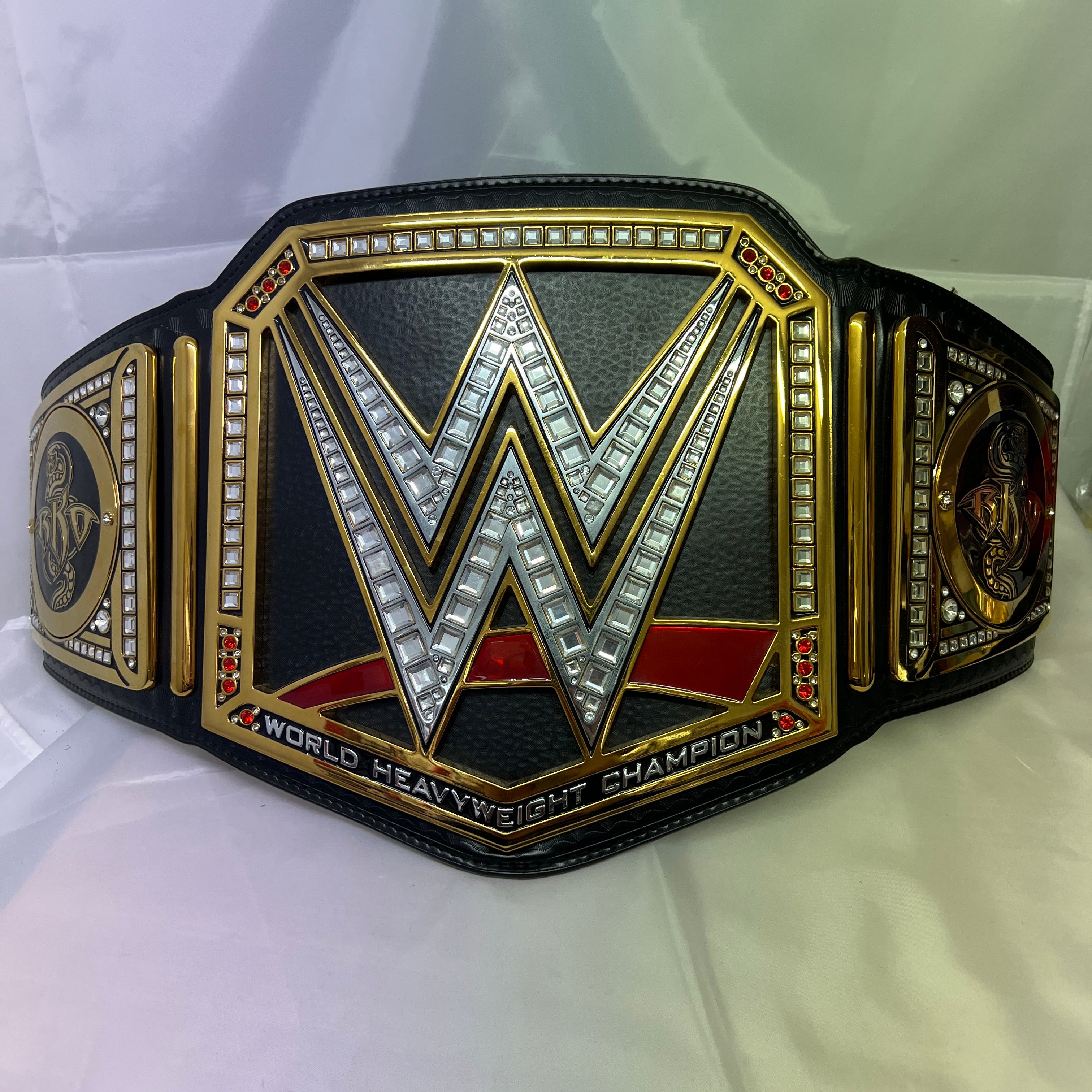 WWE World Championship w Randy Orton Side Plates Replica Title Belt WWE Shop