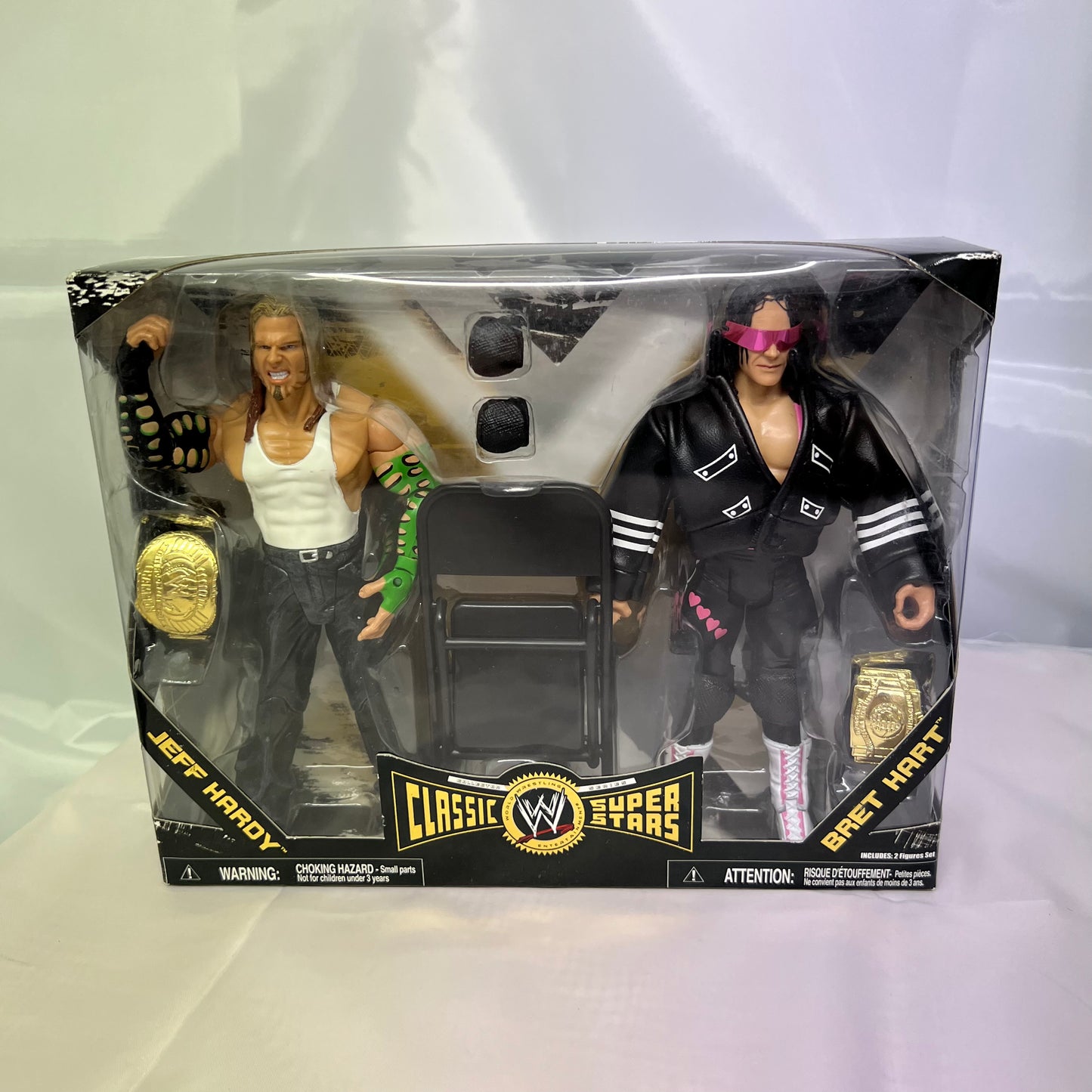 Jeff Hardy and Brett Hart - WWE Classic Superstars 2 Pack Jakks Action Figure