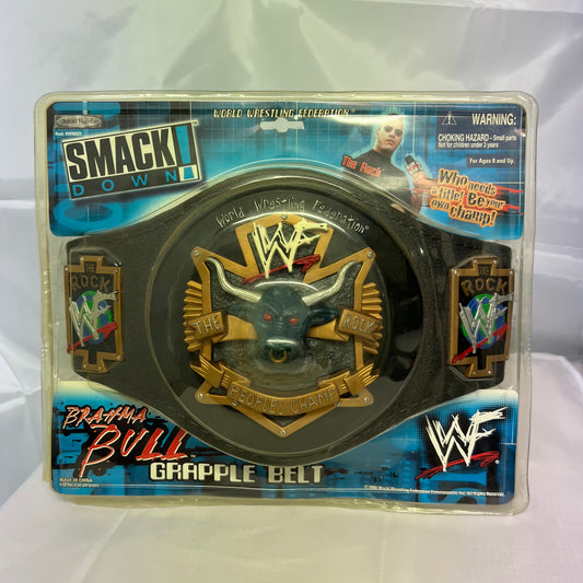The Rock Grapple Belt - WWE Jakks Title Toy Belt New In Box