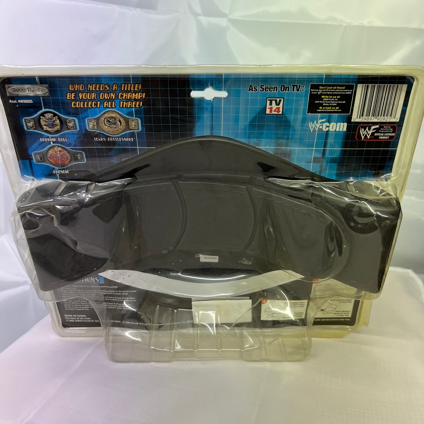The Rock Grapple Belt - WWE Jakks Title Toy Belt New In Box