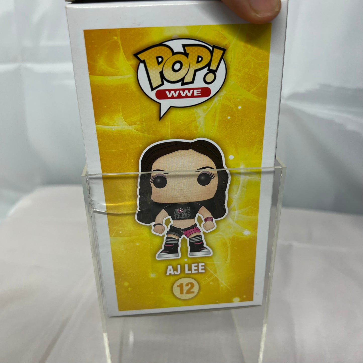 AJ Lee - WWE Signed Autographed COA Funko Pop 12 Rare Exclusive