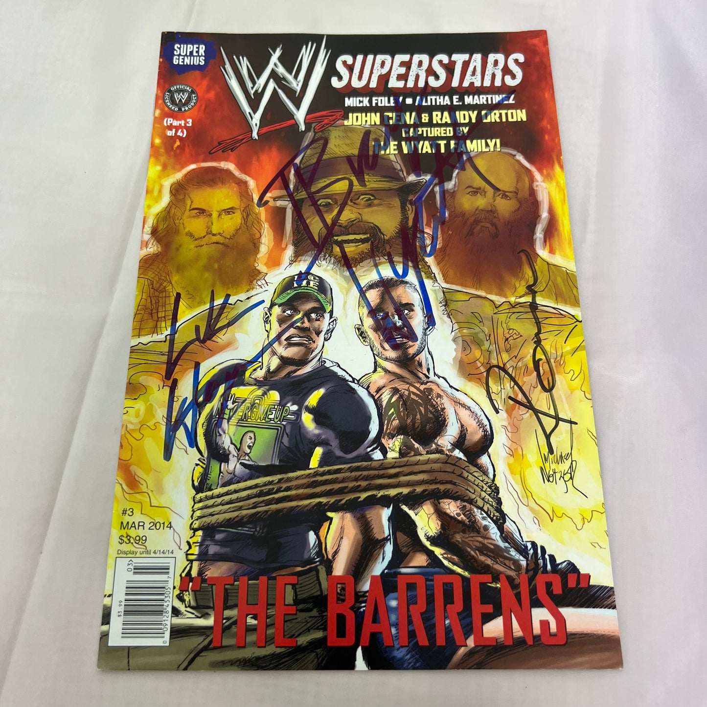 Wyatt Family Bray Wyatt, Luke Harper and Eric Rowan - WWE Signed Autographed COA Comic Rare