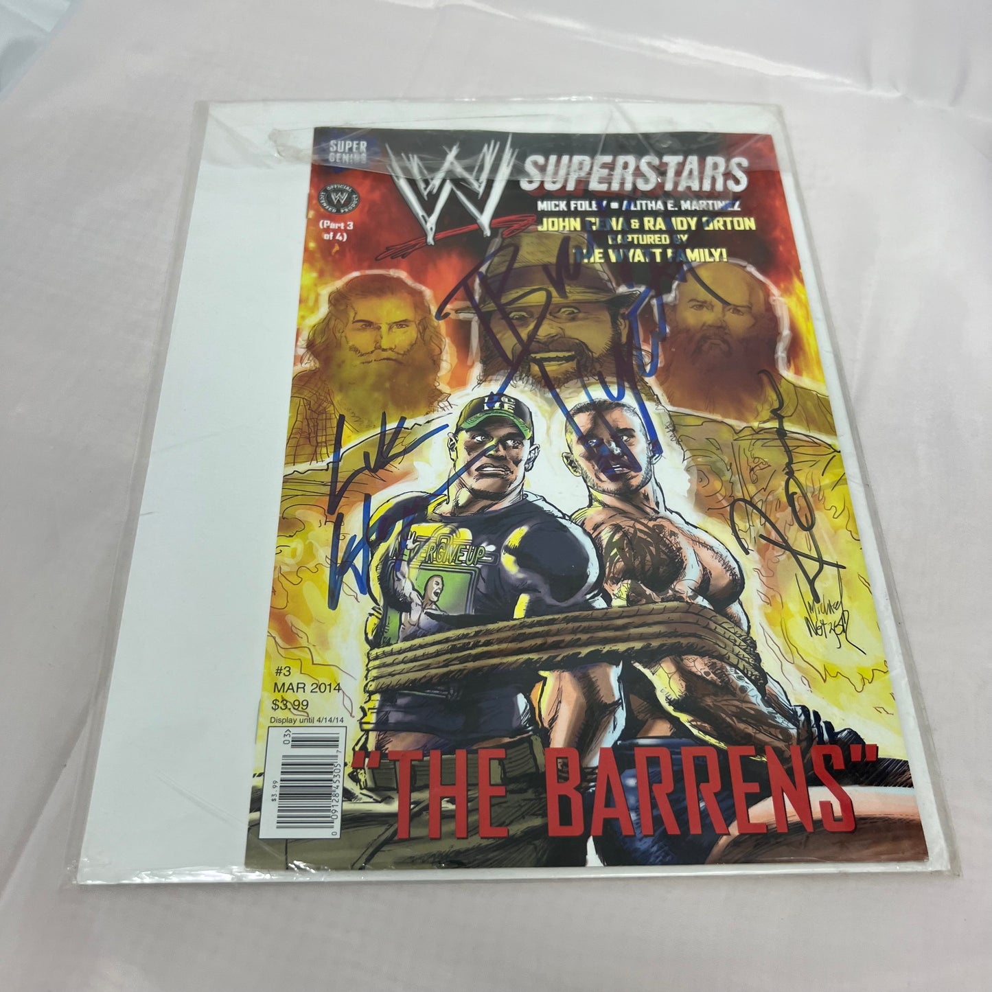 Wyatt Family Bray Wyatt, Luke Harper and Eric Rowan - WWE Signed Autographed COA Comic Rare