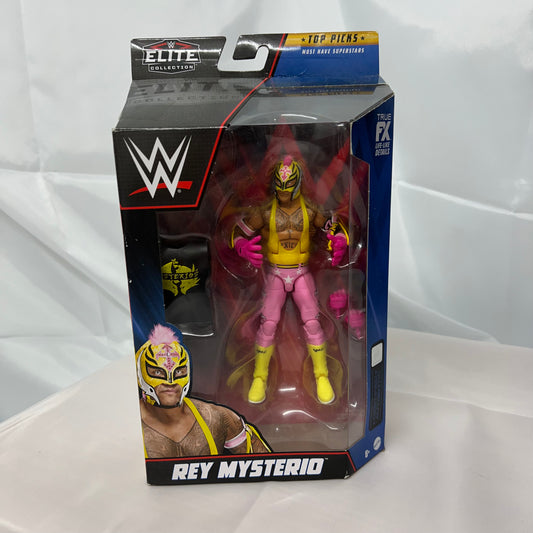 Rey Mysterio - WWE Elite Top Picks 2023 Pink Yellow Action Figure