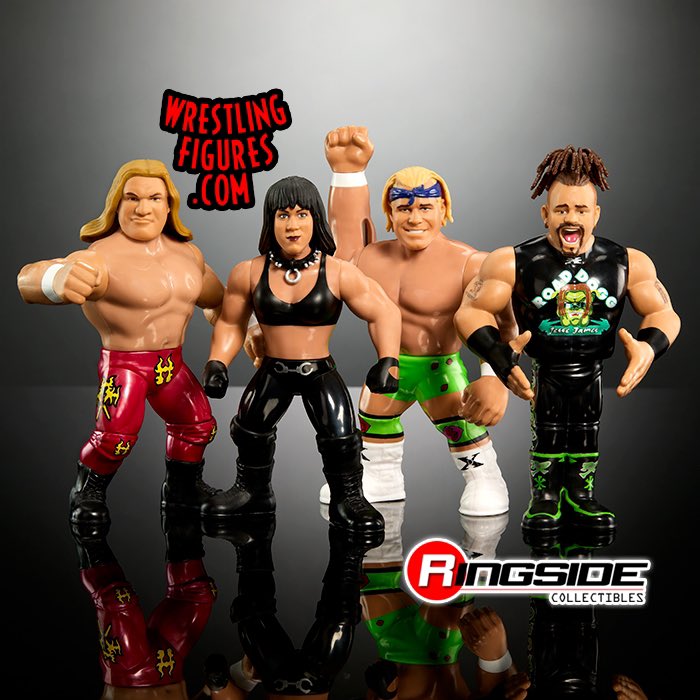 PREORDER DX WWE Retro 4-Pack Exclusive (Triple H, Chyna, Road Dogg & Billy Gunn)