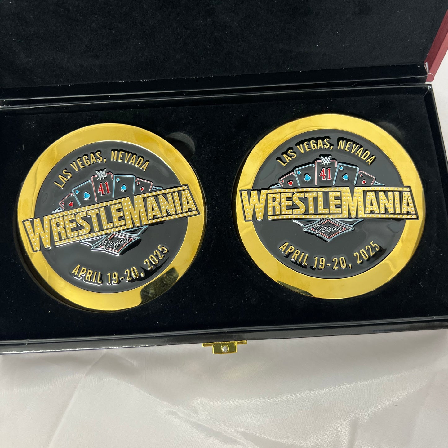 WWE Wrestlemania 41 Side Plates WWE Shop Authentic Official for Replica Belts