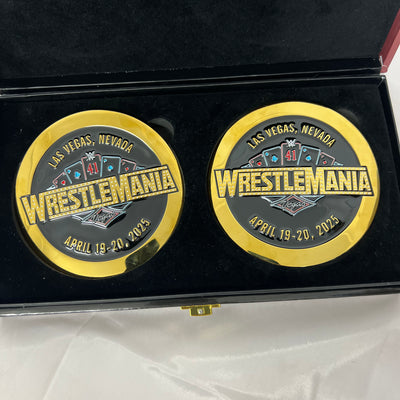 WWE Wrestlemania 41 Side Plates WWE Shop Authentic Official for Replica Belts