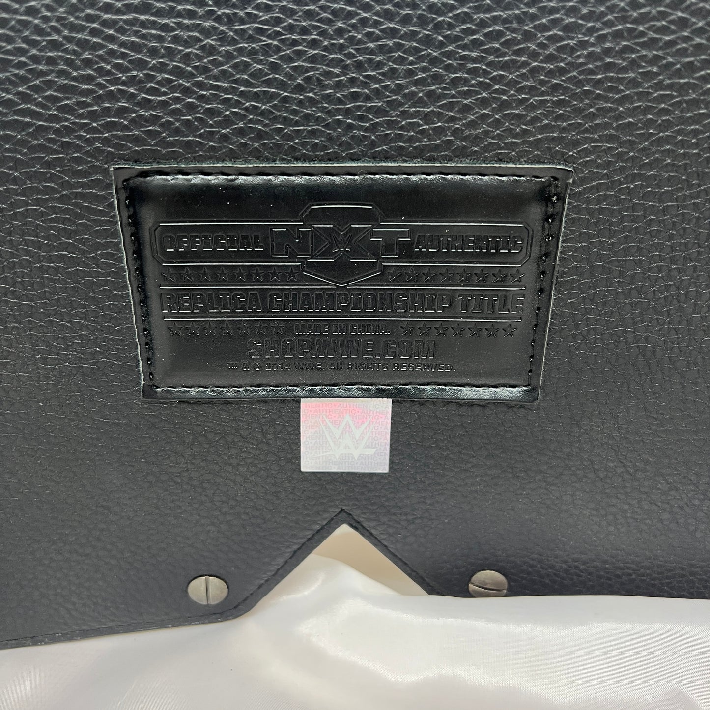 WWE NXT Championship Belt Replica 2014 V1 with Dust Cover Authentic