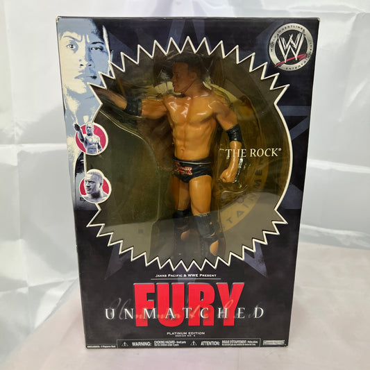 The Rock WWE Unmatched Fury Action Figure Jakks Reboxed