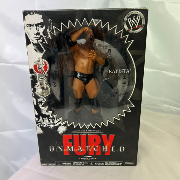 Batista WWE Unmatched Fury Action Figure Jakks Reboxed