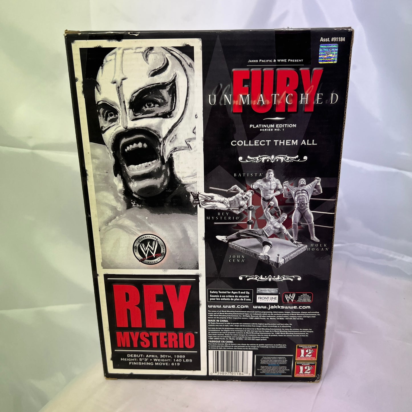 Rey Mysterio WWE Unmatched Fury Action Figure Jakks Reboxed