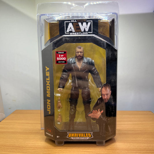 Chase 1 of 5000 Jon Moxley Action Figure w/ Defender Case - AEW Unrivaled 12