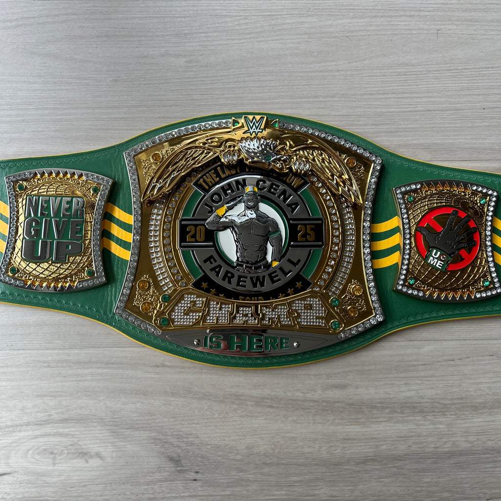 WWE John Cena Farewell 2025 Perth Spinner Championship Replica Title Belt
