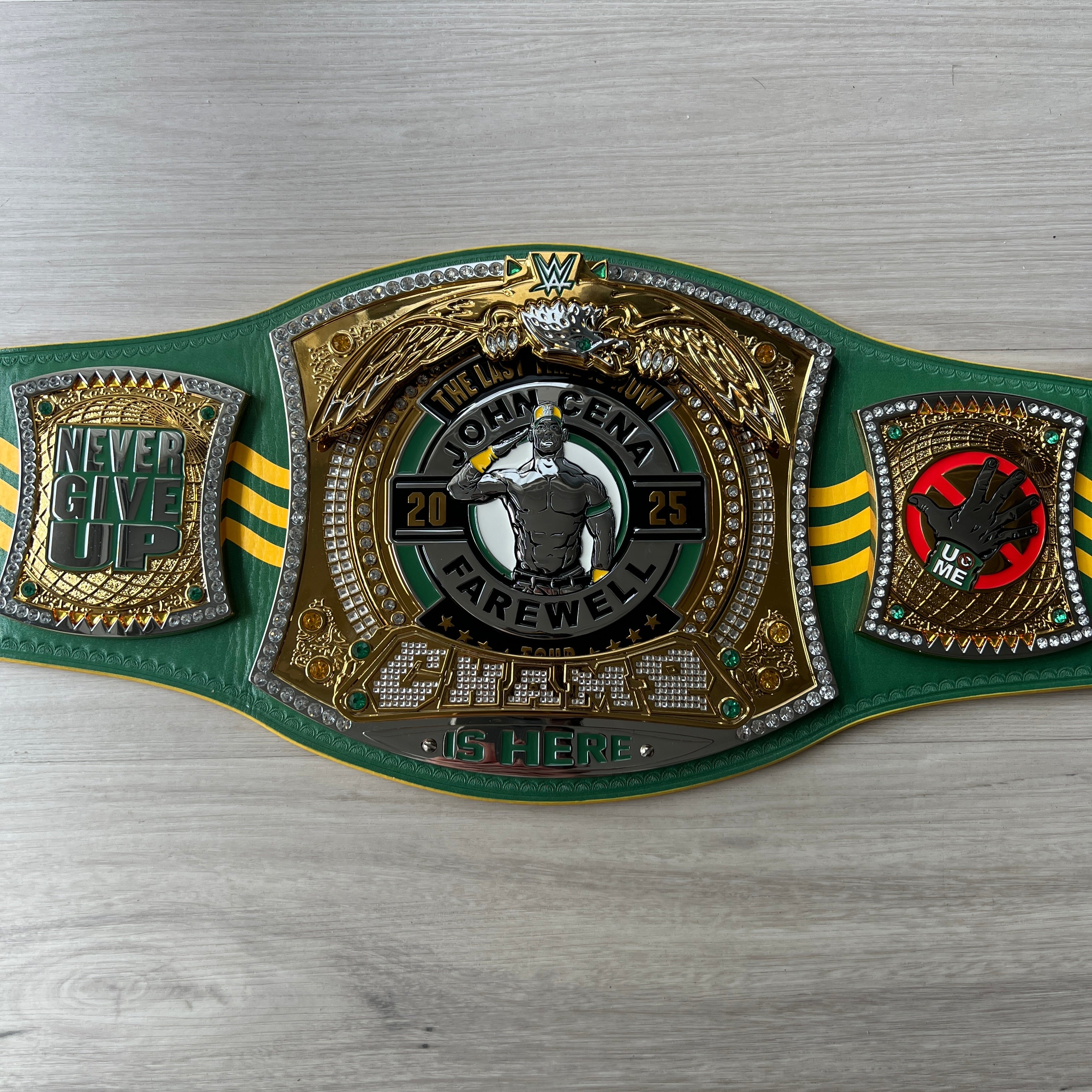 WWE John Cena Farewell 2025 Perth Spinner Championship Replica Title Belt