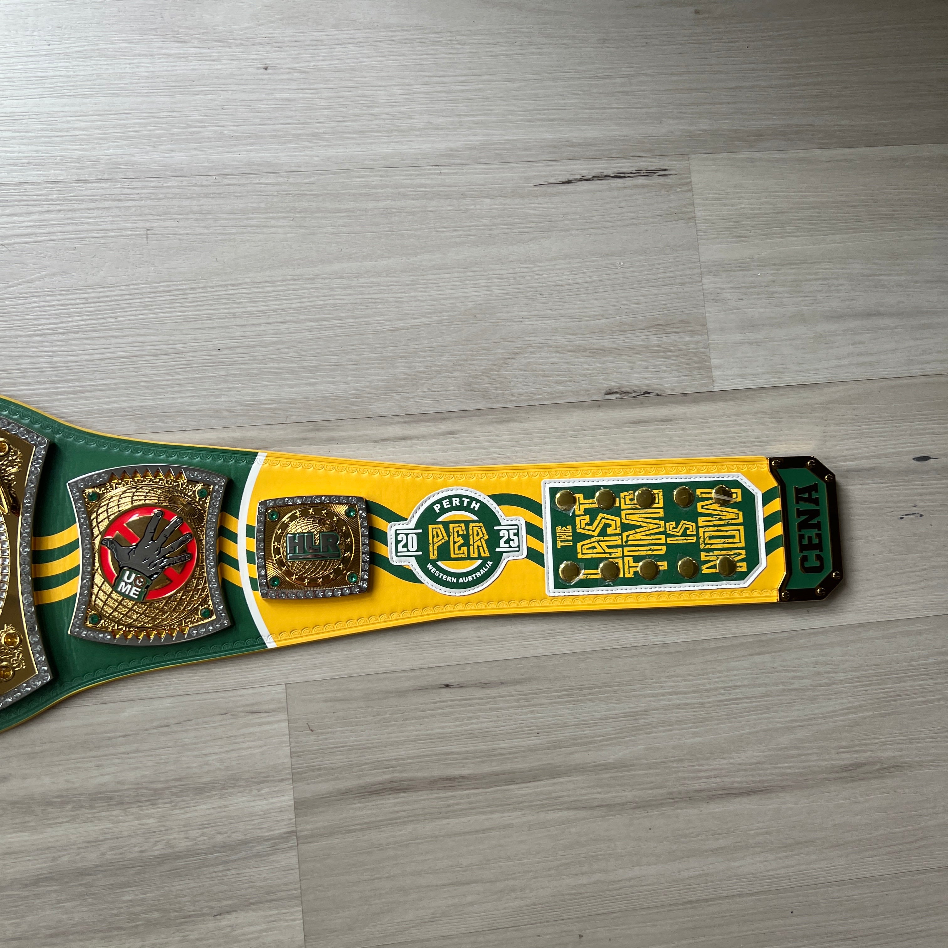 WWE John Cena Farewell 2025 Perth Spinner Championship Replica Title Belt