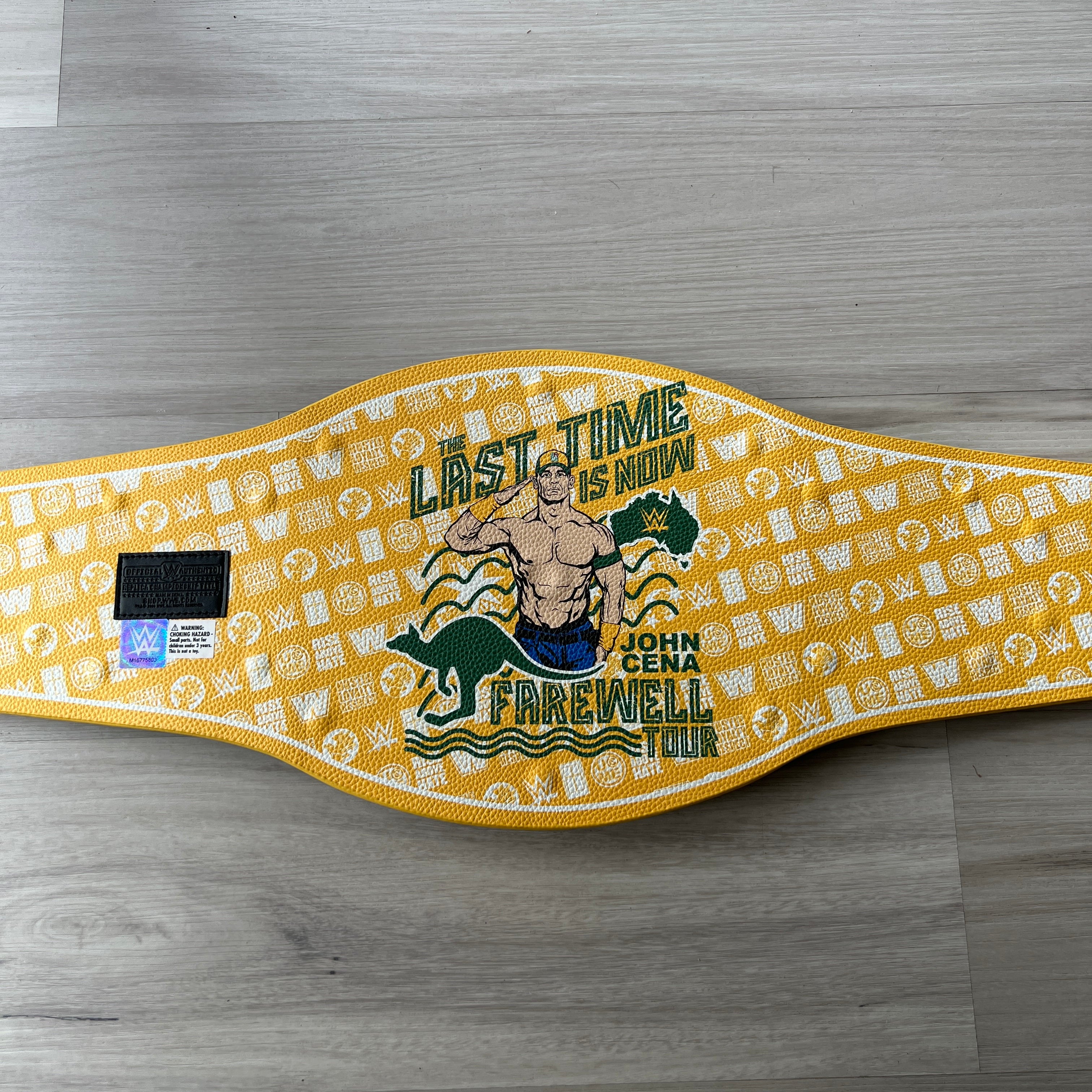 WWE John Cena Farewell 2025 Perth Spinner Championship Replica Title Belt
