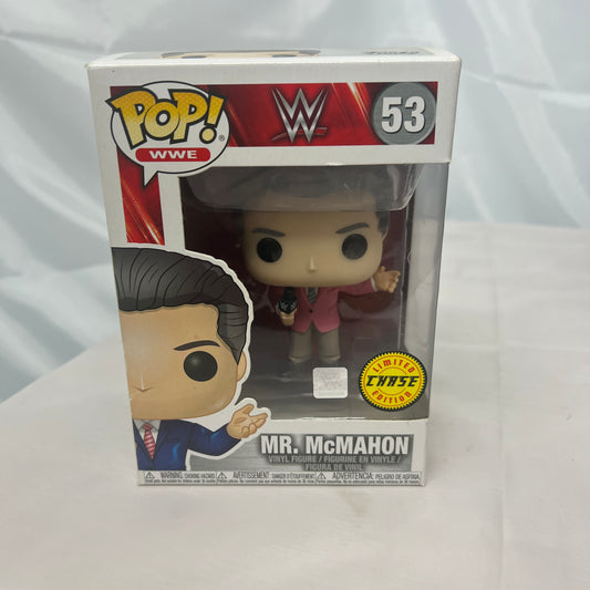 Mr Vince McMahon CHASE Pink Suit WWE Pop Vinyl 53 Collectable Figure