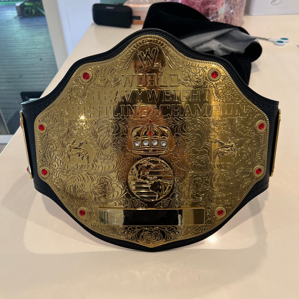 WWE World Heavyweight 2002 Retro Championship Commerative Title Belt WWE Authentic