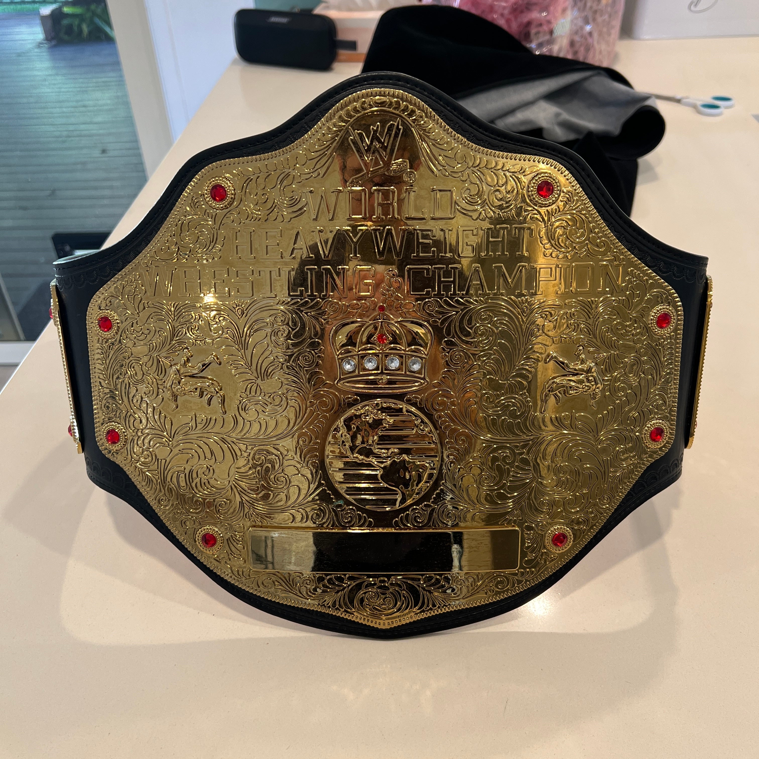 WWE World Heavyweight 2002 Retro Championship Commerative Title Belt WWE Authentic