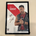 LA Knight WWE Signed Original Photo Signed Autograph Framed Merchandise