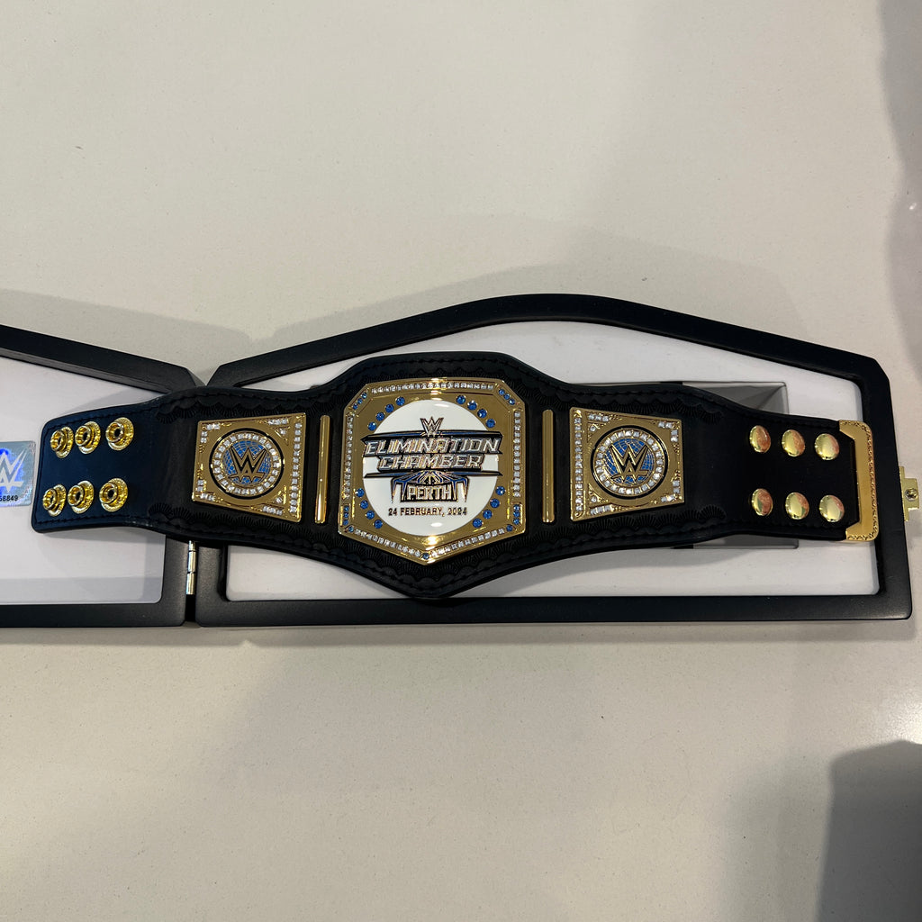 WWE Elimination Chamber 2024 Mini Replica Title Belt Perth Australia
