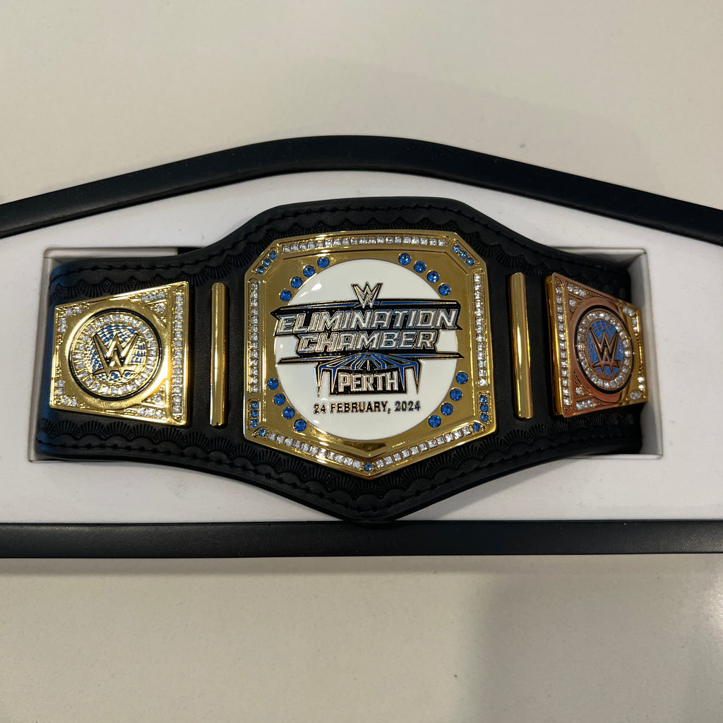 WWE Elimination Chamber 2024 Mini Replica Title Belt Perth Australia