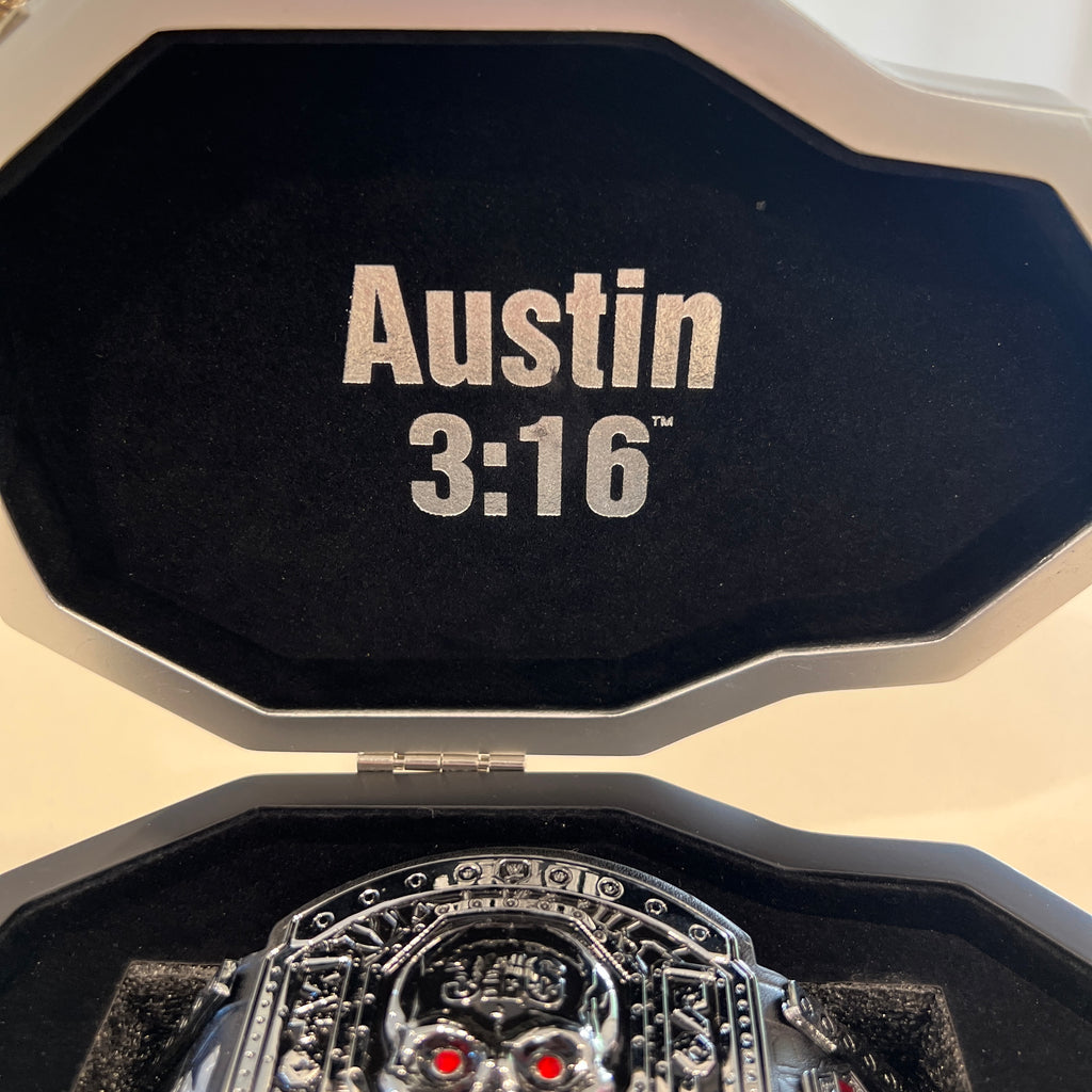 Stone Cold Steve Austin WWE Legacy Championship Collector's Mini Replica Title Belt
