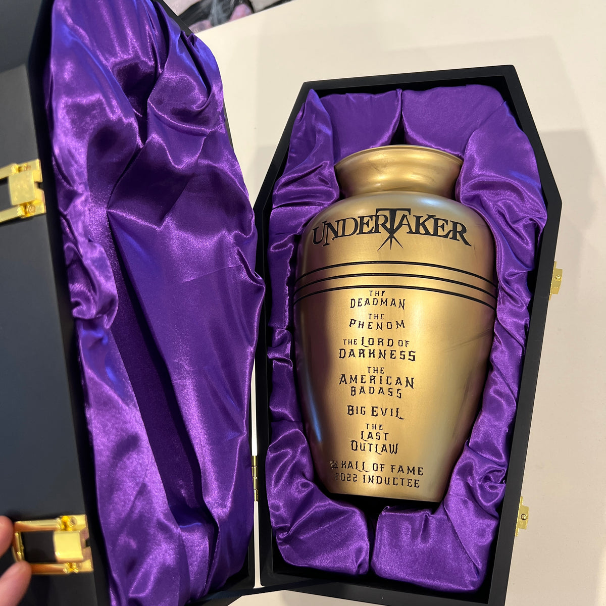 The Undertaker WWE Accolades Cross Replica Urn Merchandise Collectable