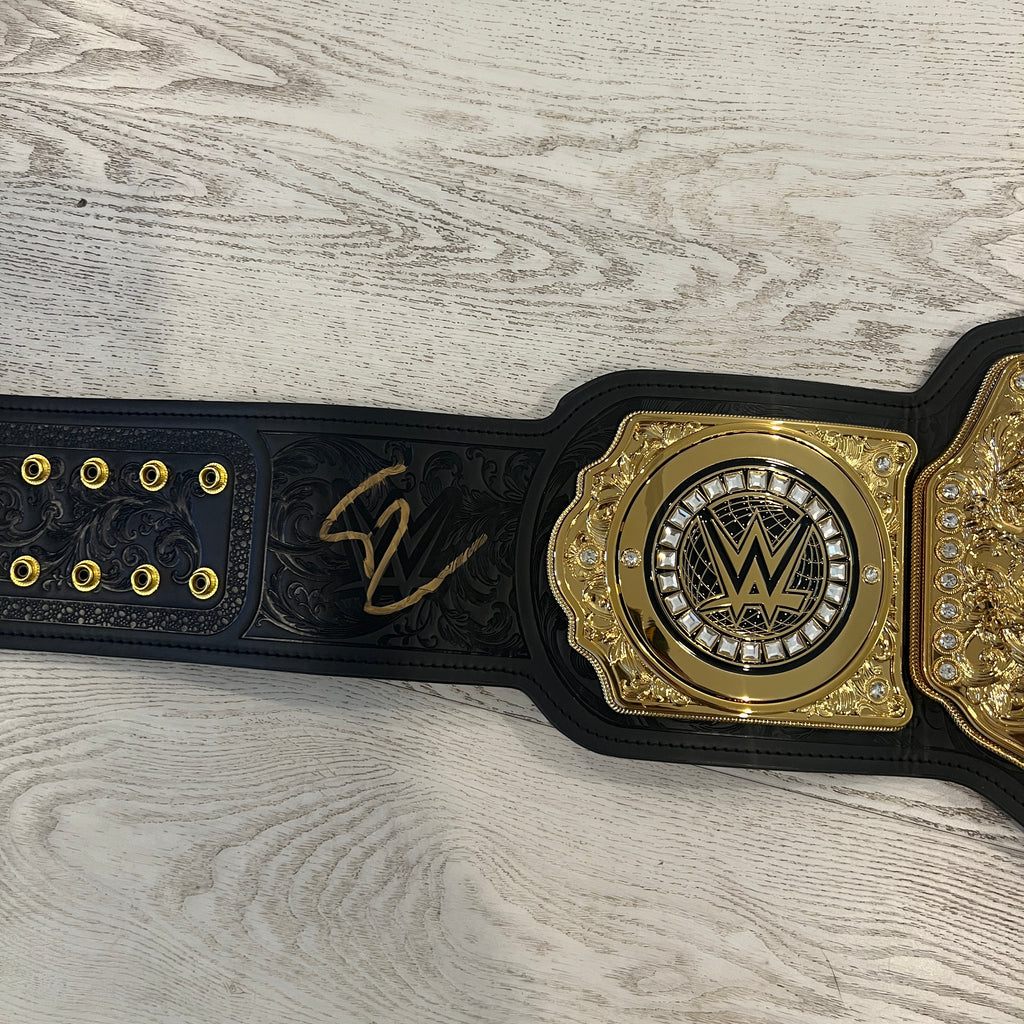 WWE Seth "Freakin" Rollins Autographed World Heavyweight Championship Replica Title Belt Signed