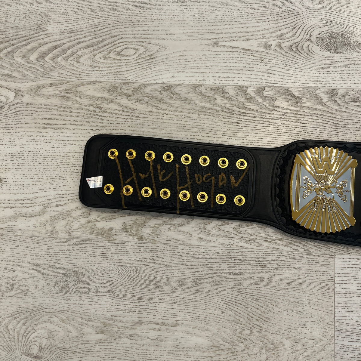 WWE Hulk Hogan Signed COA Winged Eagle Dual Plated Championship Replica Title Belt Autographed