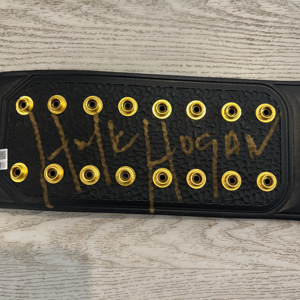 WWE Hulk Hogan Signed COA Winged Eagle Dual Plated Championship Replica Title Belt Autographed