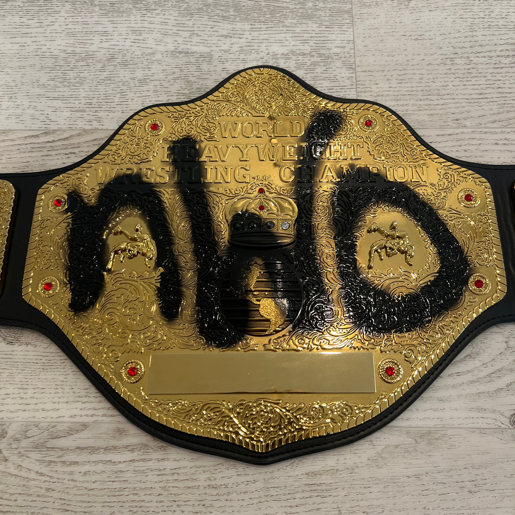WWE WCW nWo Spray Paint Championship Replica Title Belt