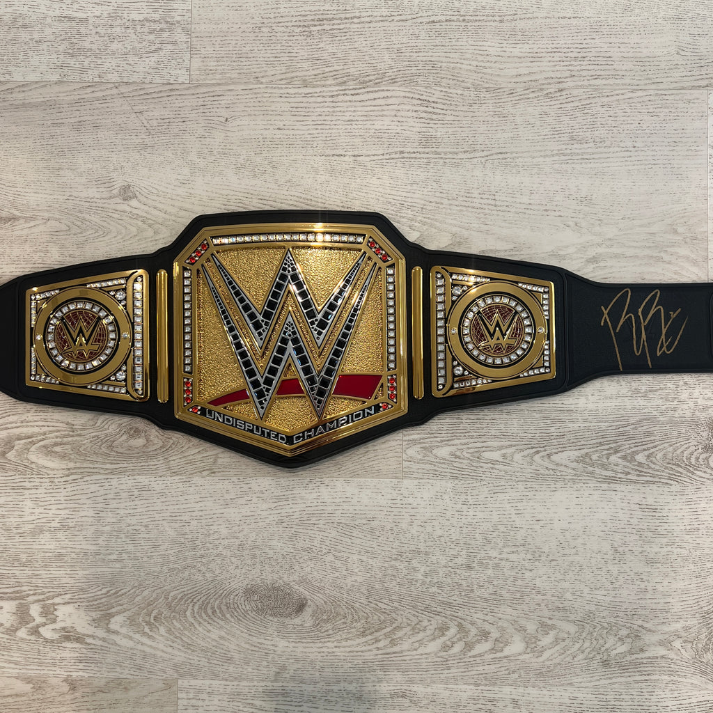 Roman Reigns WWE Autographed Undisputed Universal Championship Replica Title Belt Signed