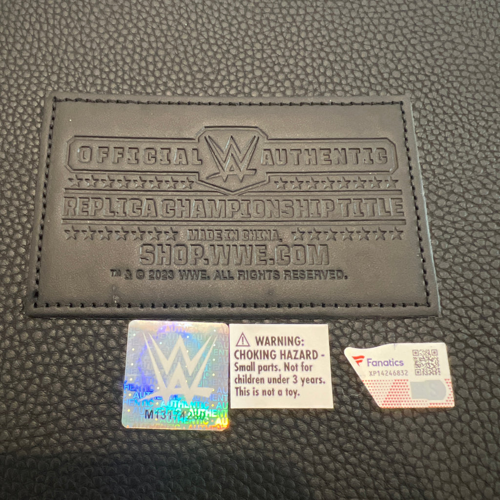 Roman Reigns WWE Autographed Undisputed Universal Championship Replica Title Belt Signed